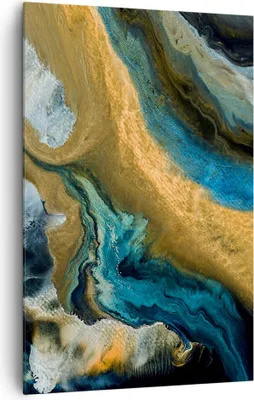 Produktbild von Bild auf Leinwand - Leinwandbild - Einteilig - Abstraktion verschüttet Gold - 80x120cm - Wand Bild - Wanddeko - Wandbilder - Leinwanddruck - Wanddekoration - Leinwand bilder - Wandbild - PA80x120-4431