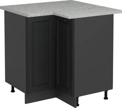 Produktbild von Eckunterschrank Vicco R-Line Anthrazit Landhaus 75.6 cm AP Marmor, Model 54078