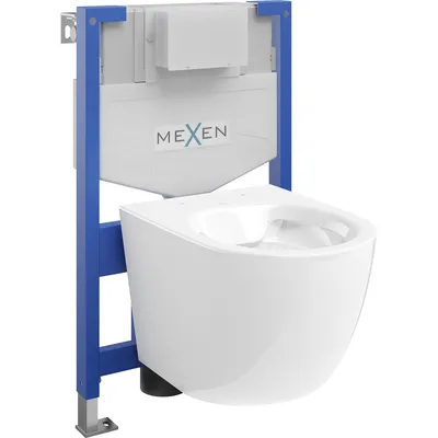 Obrázek produktu pro Mexen WC podomítkový set Felix XS-F stojan s WC mísou Lena, Bílá - 6803322XX00