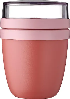 Produktbild von Mepal Müslibecher to go, Klein, praktischer Joghurtbecher to go - Unterteilung für Joghurt & Müsli - Geeignet für Gefrierschrank, Mikrowelle & Spülmaschine - 300 ml + 120 ml - Vivid Mauve