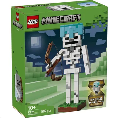 Obrázek produktu pro LEGO Minecraft Kostlivec, Sada na stavění, 10 rok/roky, Plast, 502 kusů, 700 g