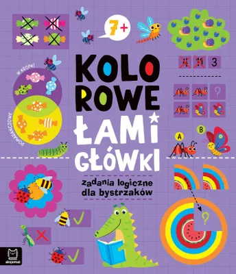 Zdjęcie produktu dla Kolorowe łamigłówki. Zadania logiczne dla bystrzaków 7+