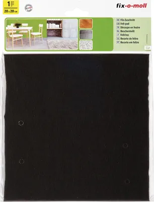Produktbild von Filzzuschnitt 200mm x 200mm braun fix-o-moll