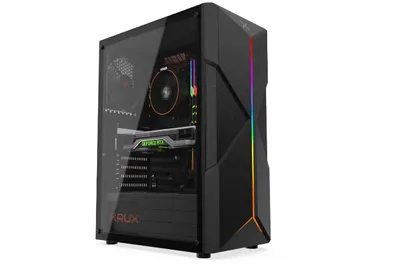 Produktbild von KRUX ATX Gaming-Gehäuse Astral, ATX, mATX, 2x120mm ARGB Lüfter, für 159mm CPU