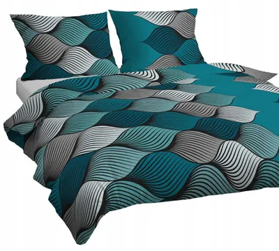 Produktbild von Nyks 163mor Baumwoll-Bettwäsche 200x220 cm Geometrisch