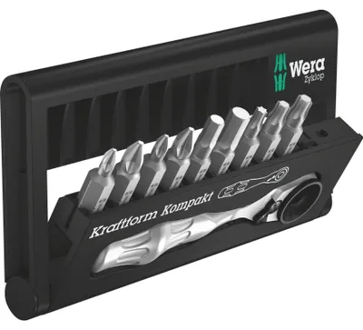 Immagine prodotto di Set di cricchetti Wera Bit-Check 10 Zyklop Mini 1, 10 pezzi