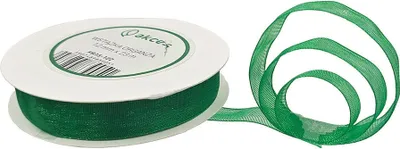 Image de Ruban / Organza vert 12mm x 23m