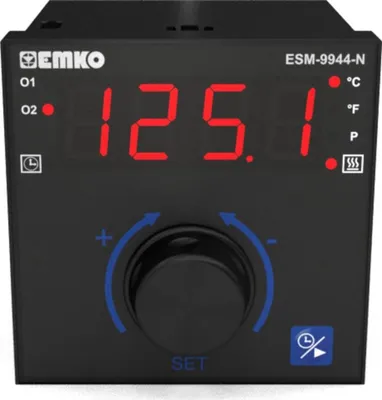 PID-Temperaturregler Pt100, J, K, R, S, -200–1700 °C, Relais 7