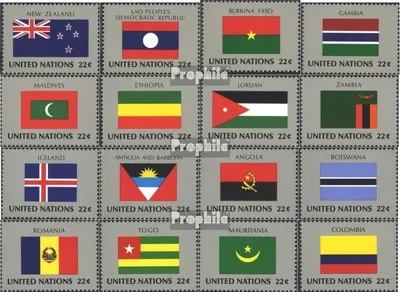 Produktbild von Briefmarken UNO - New York 1986 Mi 499-514 (kompl.Ausg.) gestempelt Mitgliedsstaaten