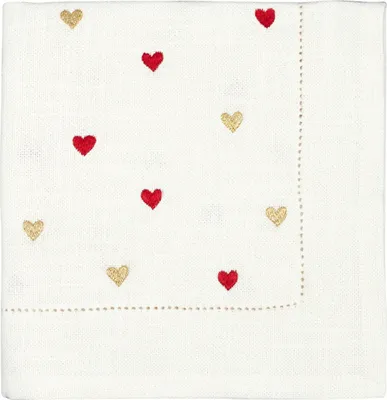 Produktbild von Greengate Grace Stoffserviette bestickt white 40x40cm
