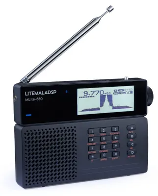 Produktbild von MLite-880 SDR Radio Software Defined Radio Vollband Empfänger, SSB CW AM SAM NFM WFM, Langwelle, Mittelwelle, Kurzwelle, Flugfunkband, Schwarz