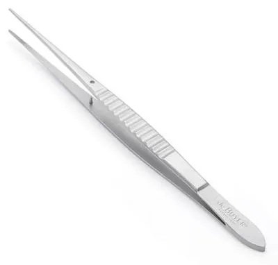 Präsentationspinzette Edelstahl grau 16 cm