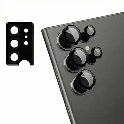Obrázok produktu pre Ochranné sklo na fotoaparáty, 2 ks, pre Samsung Galaxy S24 Ultra – čierna farba