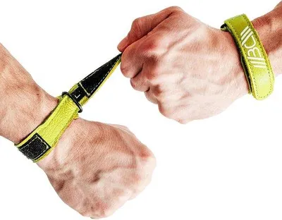 Produktbild von Lederne Polswraps für Krafttraining und Fitness