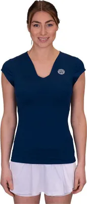 Produktbild von Bidi Badu Crew V-neck Kurzarm-t-shirt Blau XS Damen Blau XS
