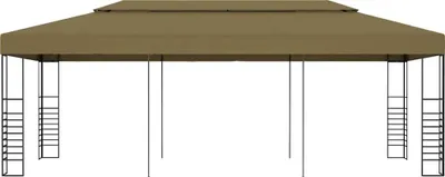 Obrázok produktu pre vidaXL Záhradný altánok 6x3x2,7 m Taupe 180 g/m²