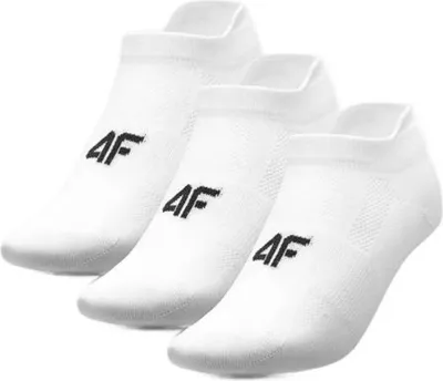 Produktbild von Uni 3er-Pack Kurzsocken 4F Polyamid 97 %, Elasthan 3 % Weiß 35/38