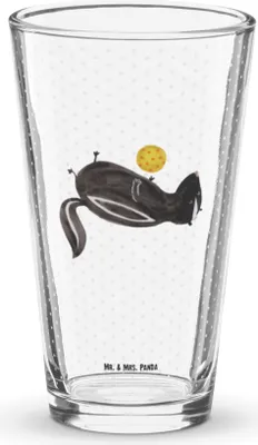 Produktbild von Mr. & Mrs. Panda Glas Stinktier Ball - Transparent - Geschenk, Rührglas, Weisheit, Bierglas, Longdrinkglas, Wildtier, Raubtier, Skunk, Stinker, Cocktailglas, Wasserglas