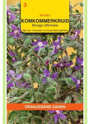 Imagen del producto de Oranjeband Zaden: Semillas de borraja (Borretsch), semillas de hierbas - 1 paquete de semillas