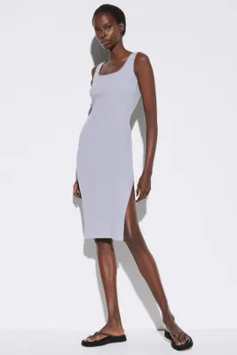 Produktbild von Trägerkleid mit Schlitz, Grey, M