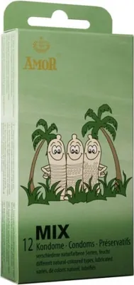 Produktbild von Amor Gemischte Kondome 12 Einheiten    One Size