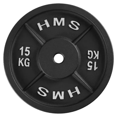 Produktbild von SCHWARZE Hantelscheibe 15 KG HMS TCN15