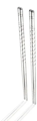 Essstäbchen-Set 4er-Pack Edelstahl 22 cm silber