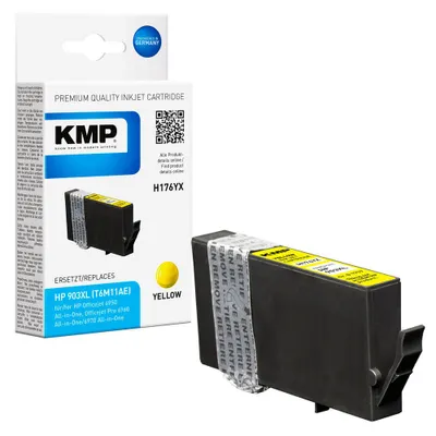Produktbild von KMP H176YX Tintenpatrone yellow kompatibel mit HP T6M11AE 903XL