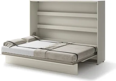 Produktbild von Schrankbett 140 x 200 Horizontal BC-04 Kaschmir LENART BED CONCEPT Wandklappbett