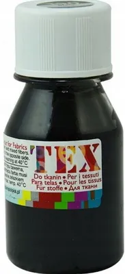 Produktbild von Renesans TEX Akrylfarbe für Textilien Schwarz 50ml