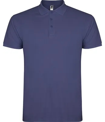 Productafbeelding van Roly - "Star" polohemd voor heren, model LT5493 (XXL), kleur: jeansblauw