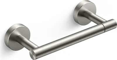 Produktbild von Wandhalterung für Toilettenpapierhalter aus gebürstetem Nickel, Toilettenpapierhalter für Badezimmer aus gebürstetem Nickel, Edelstahl SUS 304, schwenkbarer Toilettenpapierrollenhalter mit Doppelpfosten für Badezimmer und Wohnmobil