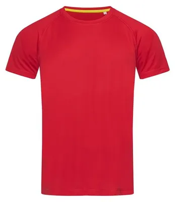 Obrázok produktu pre Pánske tričko, krátke rukávy - Stedman ACTIVE 140 RAGLAN - red - veľ. M