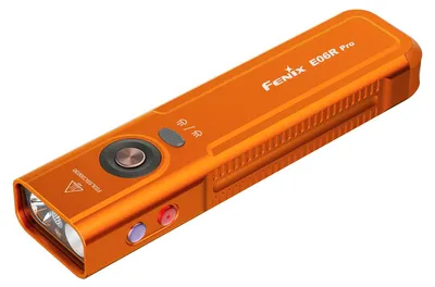 Produktbild von Fenix E06R Pro EDC Taschenlampe,1600 Lumen, Weißlicht+UV+Rotlicht, Orange