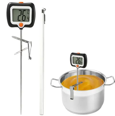 Digitale Siedethermometer mit Topfclip, 20 cm Sonde, ± 0,5 °C