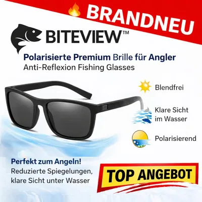 Produktbild von BITEVIEW™ | Polarisierte Premium Brille für Angler | Anti Reflexion Fishing Glasses