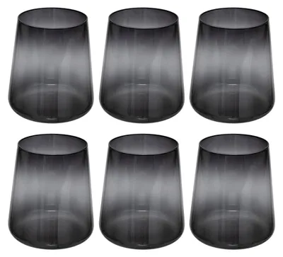 Image de Verres en verre noir DREAMS, coffret de 6, 540 ml