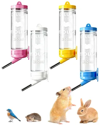 4er-Set Haustier-Trinkflaschen für Hamster, Kaninchen, 250 ml