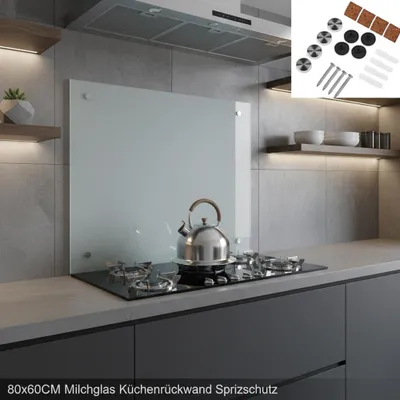 Obrázek produktu pro Kuchyňský splashback 80x60cm splashback dlaždice backsplash sporák splashback matné sklo