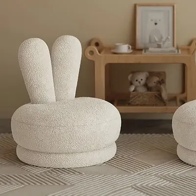Produktbild von 360Home drehbarer Hasenohr Sofa Sessel Kindersofa Weiß