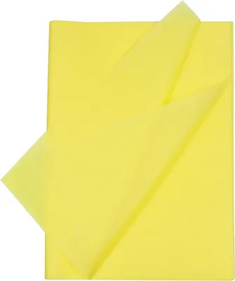 Productafbeelding van Solidchoice - Set van 100 Gele Tissue Vellen 50 x 35 cm voor Cadeaus en Decoratie