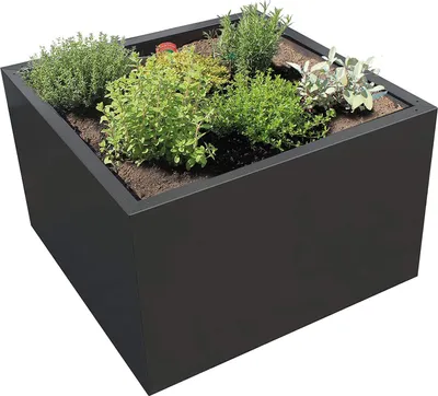 Produktbild von Pflanzgefäß Palatino Clara 80 x 80 x 50 cm Metall anthrazit