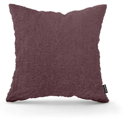 Obrázek produktu pro Dekorativní polštář plyš Tmavá švestka 45 × 45 cm