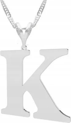 Produktbild von Silberkette mit Buchstabe Initial Buchstabe K SILBER 925