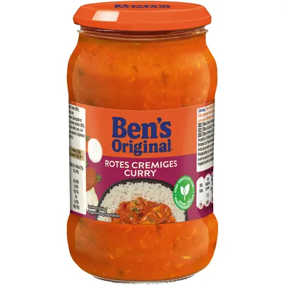 Obrázok produktu pre Bens Original Sauce rotes cremiges Curry mit feiner Kokosnuss 400g