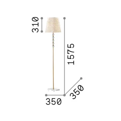 Obrázok produktu pre Ideal Lux Queen PT1, Zlato, Obývacia izba, Kov, IP20, E27, 1 žiaroviek