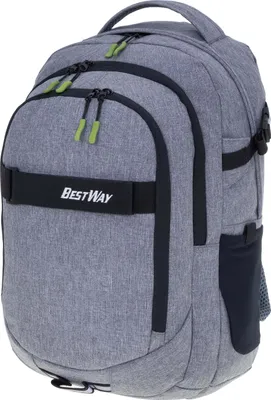Produktbild von Schulrucksack Jungen 4 Teile Set Bestway Evolution Packer Rucksack Schultasche Laptopfach 40177-1701 Sportbeutel, Mäppchen und Kulturtasche Two Tone Grey Grau +rsmk