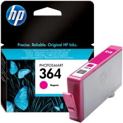 Obrázok produktu pre HP Purpurová originálna atramentová kazeta 364, Štandardná výťažnosť, Purpurová, Atrament na báze farby, 1 kusov, 300 strany