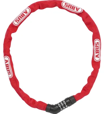 Obrázek produktu pro ABUS 4804C, Řetězový zámek, Červená, Plast, Ocel, Syntetický, Ocel