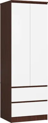 Image de Armoire à tiroirs 60 cm WREN - wengé / blanc